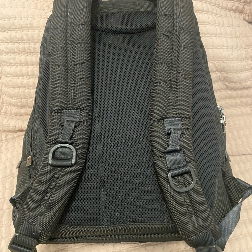 TUMI Charcoal Men's Backpack with Leather detail - Picture 2 of 16